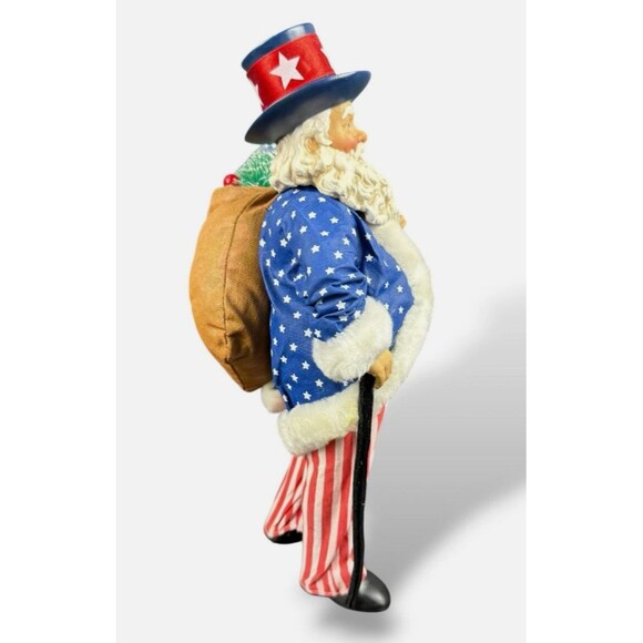 Clothtique Possible Dreams 1999 Yankee Doodle Santa 11" #713193 - Picture 3 of 5